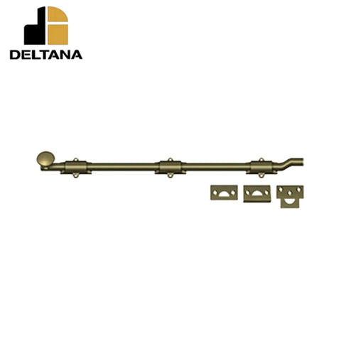Deltana - 18" Surface Bolt w/ Offet - Heavy Duty - Optional Finish