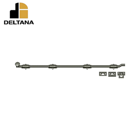 Deltana - 42" Surface Bolt w/ Offet - Heavy Duty - Optional Finish