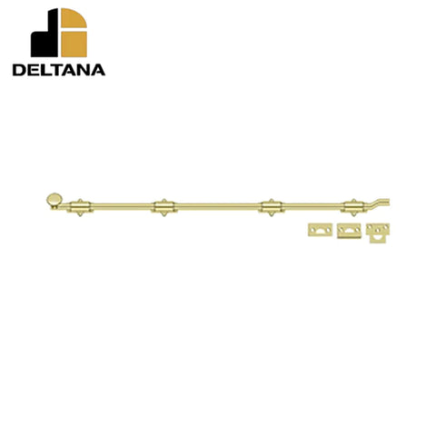 Deltana - 42" Surface Bolt w/ Offet - Heavy Duty - Optional Finish