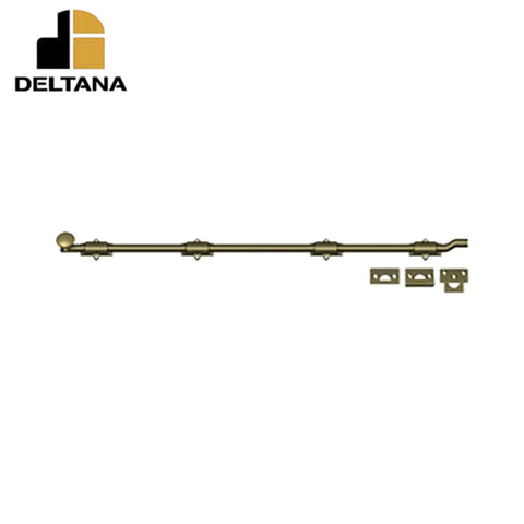 Deltana - 42" Surface Bolt w/ Offet - Heavy Duty - Optional Finish