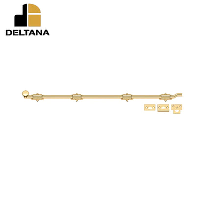 Deltana - 42" Surface Bolt w/ Offet - Heavy Duty - Optional Finish