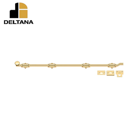 Deltana - 42" Surface Bolt w/ Offet - Heavy Duty - Optional Finish