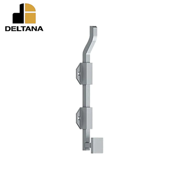 Deltana - 10" Modern Offset Surface Bolt - Heavy Duty - Solid Brass - Optional Finish