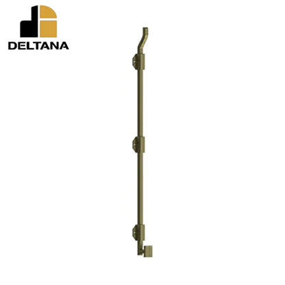 Deltana - 26" Modern Offset Surface Bolt - Heavy Duty - Solid Brass - Optional Finish