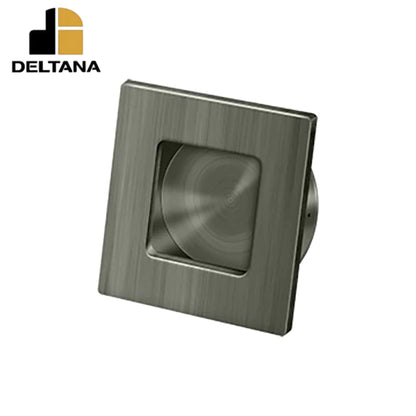 Deltana - Flush Pull - Square - Heavy Duty - 2-3/4" x 2-3/4" - Solid Brass - Optional Finish