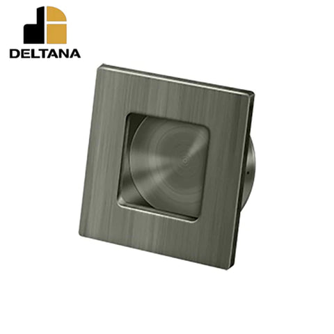Deltana - Flush Pull - Square - Heavy Duty - 2-3/4" x 2-3/4" - Solid Brass - Optional Finish