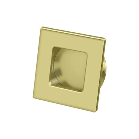 Deltana - Flush Pull - Square - Heavy Duty - 2-3/4" x 2-3/4" - Solid Brass - Optional Finish