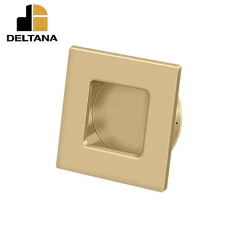 Deltana - Flush Pull - Square - Heavy Duty - 2-3/4" x 2-3/4" - Solid Brass - Optional Finish