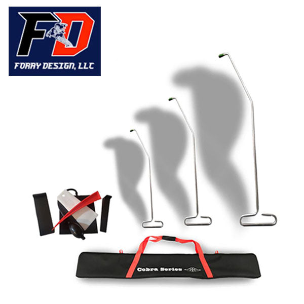 Foray Design - King Cobra Lockout Set & Bag - 32" - 42" - 52" Rods + Super Wedge Set + Bag - UHS Hardware