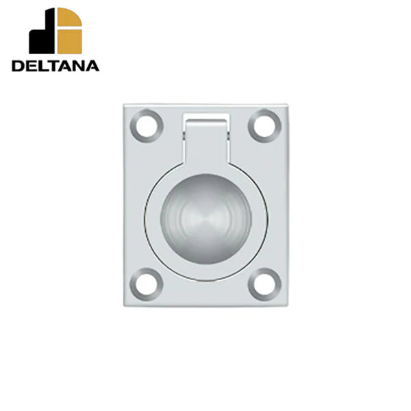 Deltana - Flush Ring Pull - 1-3/4" x 1-3/8" - Optional Finish