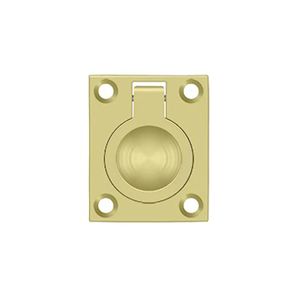 Deltana - Flush Ring Pull - 1-3/4" x 1-3/8" - Optional Finish