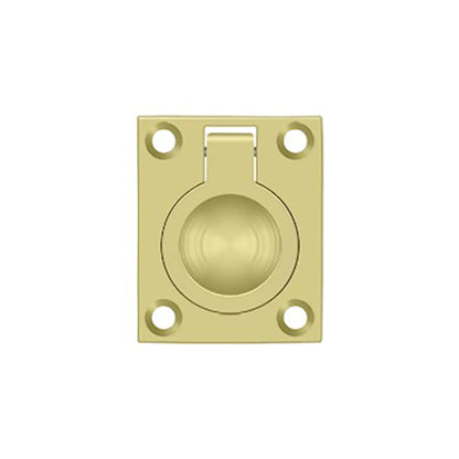 Deltana - Flush Ring Pull - 1-3/4" x 1-3/8" - Optional Finish