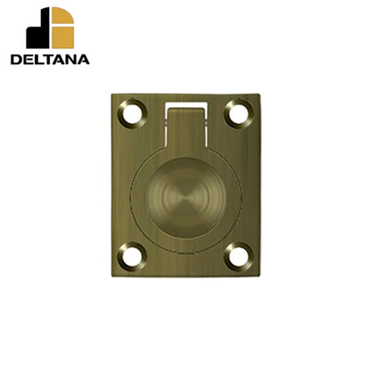 Deltana - Flush Ring Pull - 1-3/4" x 1-3/8" - Optional Finish