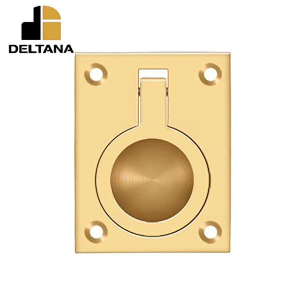 Deltana - Flush Ring Pull - 2-1/2" x 1-7/8" - Optional Finish