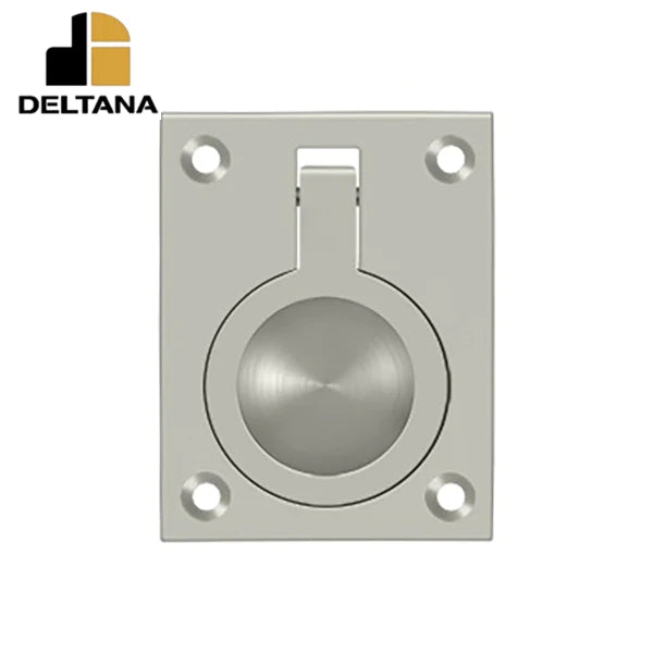 Deltana - Flush Ring Pull - 2-1/2" x 1-7/8" - Optional Finish