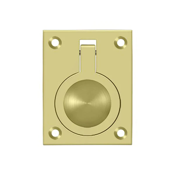 Deltana - Flush Ring Pull - 2-1/2" x 1-7/8" - Optional Finish