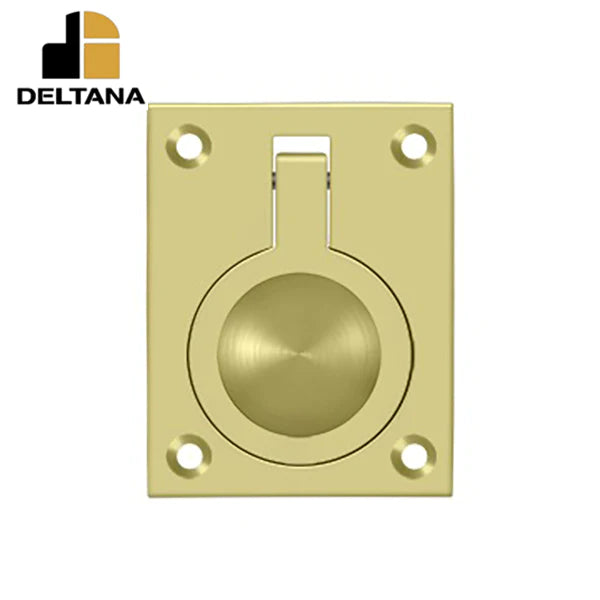 Deltana - Flush Ring Pull - 2-1/2" x 1-7/8" - Optional Finish