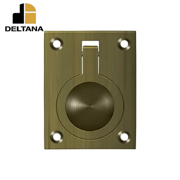 Deltana - Flush Ring Pull - 2-1/2" x 1-7/8" - Optional Finish