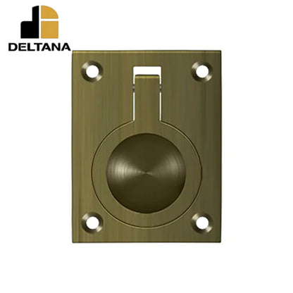 Deltana - Flush Ring Pull - 2-1/2" x 1-7/8" - Optional Finish
