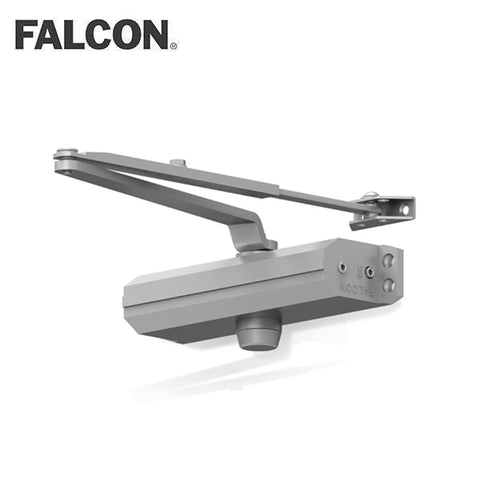 Falcon - SC61A-RwPA-AL-SLIM - PA Bracket - Light-Medium Duty Closer - SLIM Cover - Aluminum