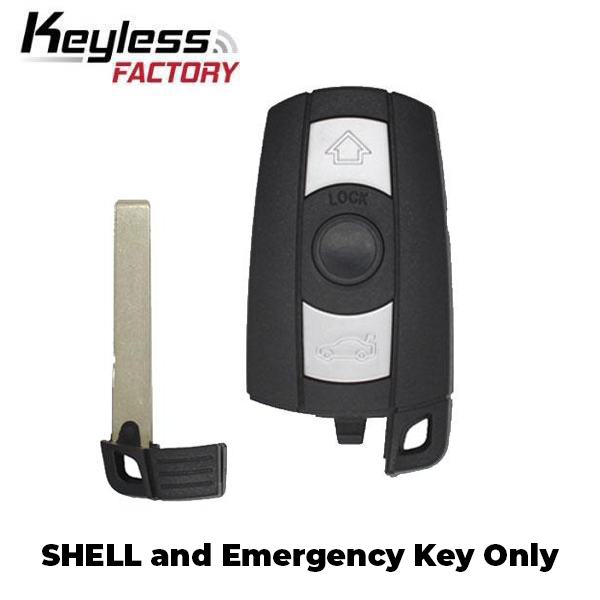 2006-2011 BMW 3 and 5 Series / 3-Button Smart Key SHELL for KR55WK49127 KR55WK49123 (SKS-BM-127S) - UHS Hardware