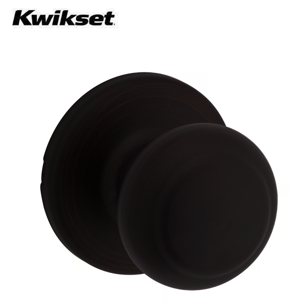 Kwikset - Cove Knob Set - Round Rose - Optional Finish - Optional Function - Grade 3 - UHS Hardware