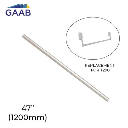 GAAB - T005-09 - Crossbar Tube - 47" (1200mm) - Satin Chrome (Tube Only) - UHS Hardware