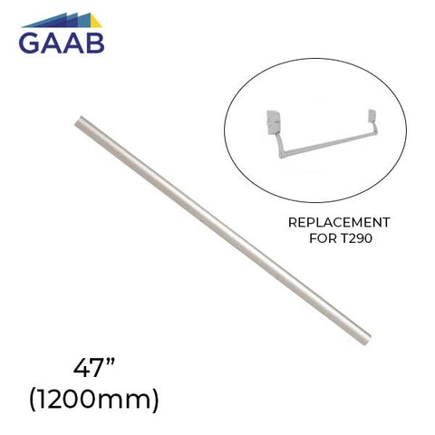 GAAB - T005-09 - Crossbar Tube - 47" (1200mm) - Satin Chrome (Tube Only) - UHS Hardware
