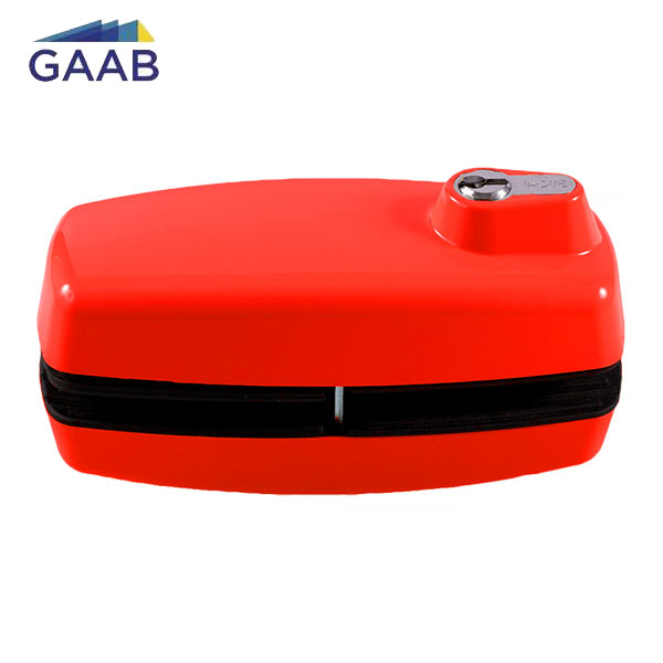 GAAB - T180  - Tempered Frameless Glass Door Lock  - Reversible - 10 -12mm Doors - Red - UHS Hardware