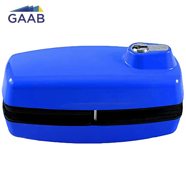 GAAB - T180  - Tempered Frameless Glass Door Lock  - Reversible - 10 -12mm Doors - Blue - UHS Hardware