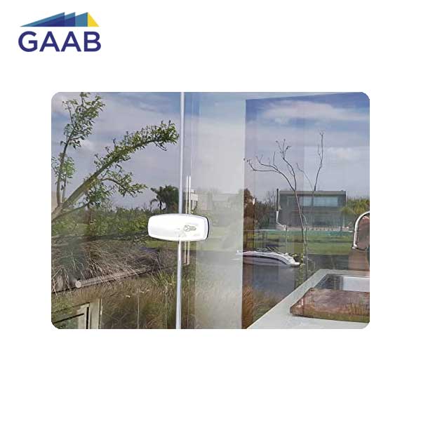 GAAB - T180  - Tempered Frameless Glass Door Lock  - Reversible - 10 -12mm Doors - White - UHS Hardware
