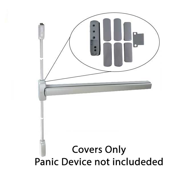 GAAB - T380-04 - Crossbar Exit Device Push Series For Double Leaf Door With Access - Satin Chrome - UHS Hardware