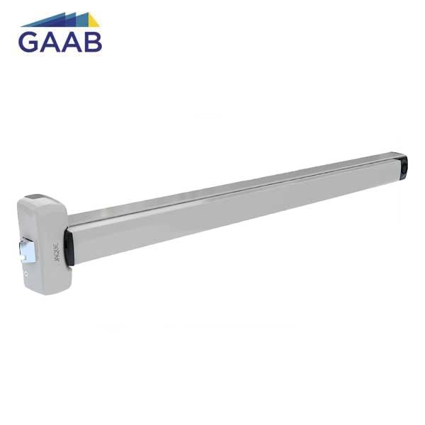 GAAB - T330-04  - RIM Panic Exit Device with Microswitch - Modular and Reversible - Up to 48" Doors - Satin Chrome - UHS Hardware