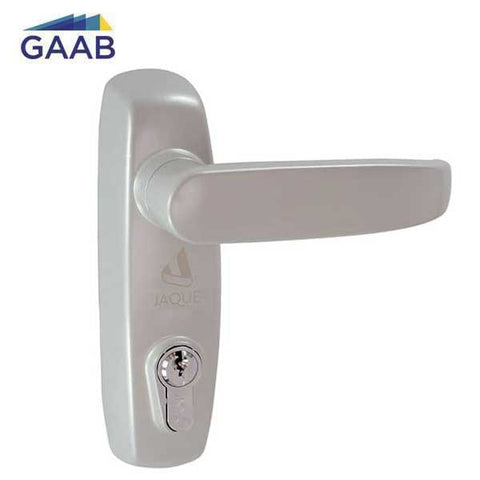 GAAB - T300-04 & T800M14B - RIM Panic Exit Device and Lever Exit Trim - Modular and Reversible - for 33" Single Doors -  Single Doors - Satin Chrome - UHS Hardware