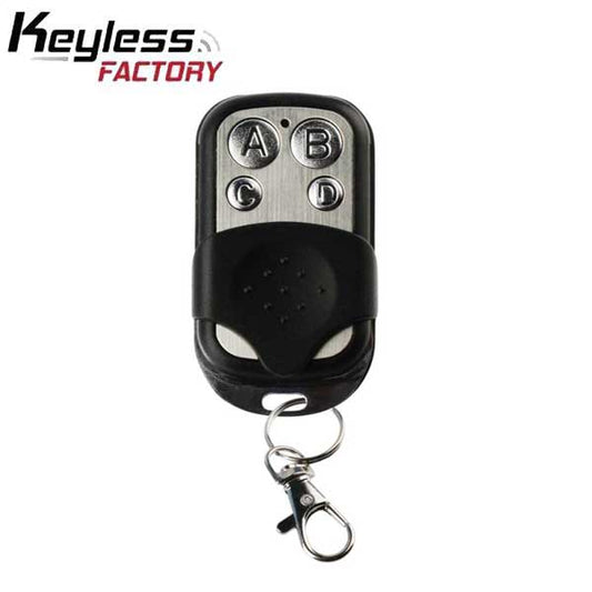 KeylessFactory - Garage Door Keychain Remote - 4 Button - Replacement - 390 MHZ - 3V - UHS Hardware