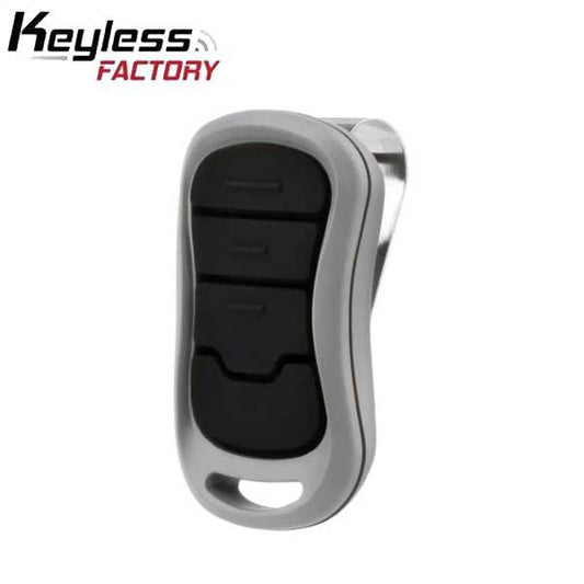 KeylessFactory - Garage Door Remote - 3 Button - Replacement - 315/390 MHZ - 3V - UHS Hardware