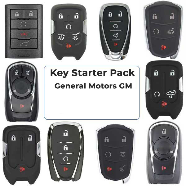 General Motors GM Keys - Complete Starter Pack  (ALL YEARS) - UHS Hardware