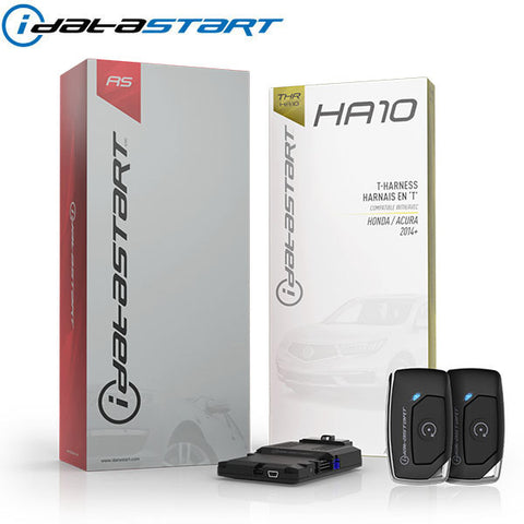 Firstech - iDatastart - Acura / Honda - HC1111A / HC2312AC - 1 Button Remote - Optional 1-Way / 2-Way - Keyless Remote Start System Kit - Up to 3000ft - HA10 T-Harness