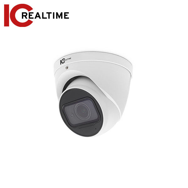 IC Realtime - HDMX-E50V-IR-DPM1 / 5MP 16:9 HD-AVS Indoor/Outdoor Mid Size Eyeball Dome / Varifocal 2.7-13.5mm Motorized Lens (113° - 31°) / 197 Feet Smart IR