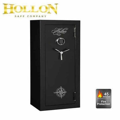 Hollon - Hunter Series Gun Safe - HGS-16E w/ S&G 1004 Electronic Lock - Chrome - UHS Hardware