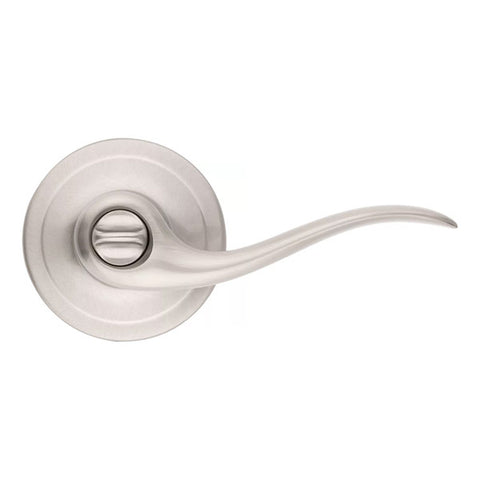 Kwikset - 730TNL - Tustin Lever - Round Rose - Privacy - 15 - Satin Nickel - Grade 2 - UHS Hardware