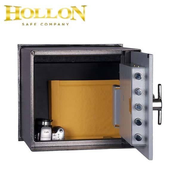 Hollon - Floor Safe  - B2500 -  Hydraulic Assist Door Arm for Easy Opening / Closing  - B Rated - UHS Hardware