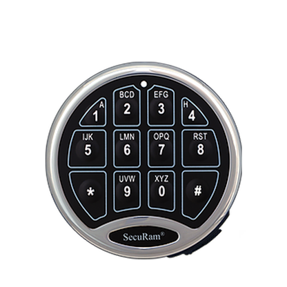 SECURAM - ProLogic Kit - ProLogic L02 Electronic Safe Keypad Lock & SwingBolt Lock Body - Digital Mode - UL Listed - Chrome - UHS Hardware