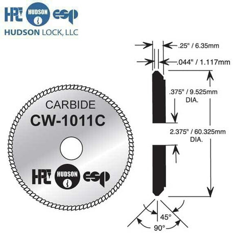 HPC - CW-32MC - ASSA Twin Cylinder - Cutter for HPC Key Machines (90º Degree) - UHS Hardware