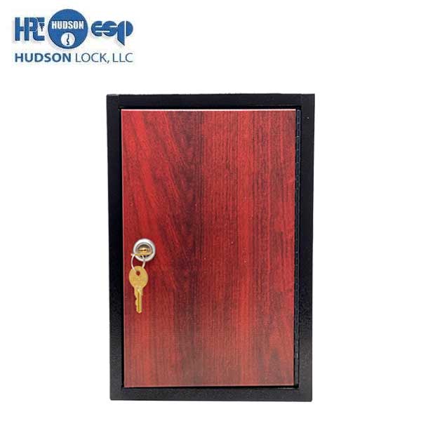 HPC - Single-Tag Kekab - 120 Key Capacity - Black with Red Wood Finish - UHS Hardware