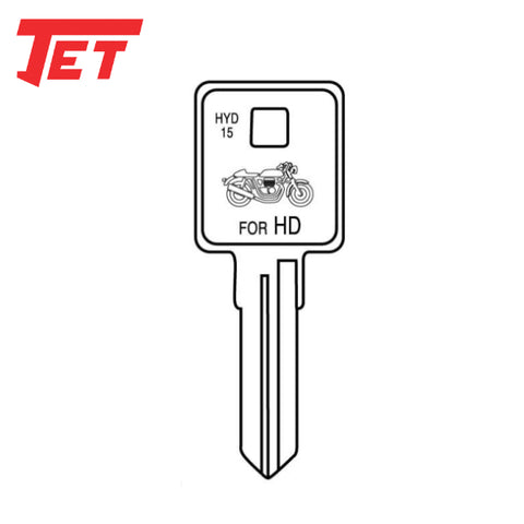 JET - Harley Davidson HYD15 Mechanical Key - UHS Hardware