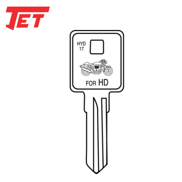 JET - Harley Davidson HYD17 Mechanical Key - UHS Hardware