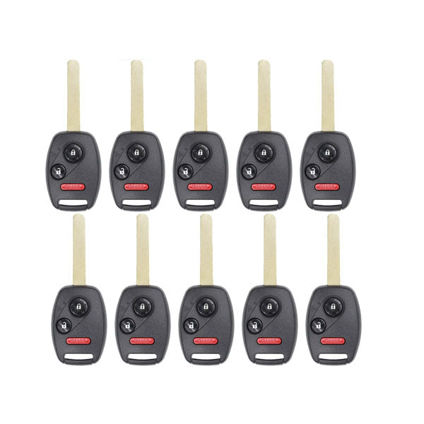 10 x 2005-2014 Honda / 3-Button Remote Head Key / OUCG8D-380H-A / Chip 46 (AFTERMARKET) (Pack of 10) - UHS Hardware