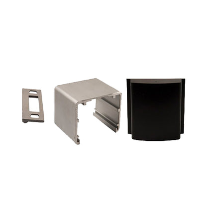 Detex - DTX-NSK-628 - Narrow Stile Door Kit - Value Series - 2" Stile Converter - 628 - Satin Aluminum - UHS Hardware