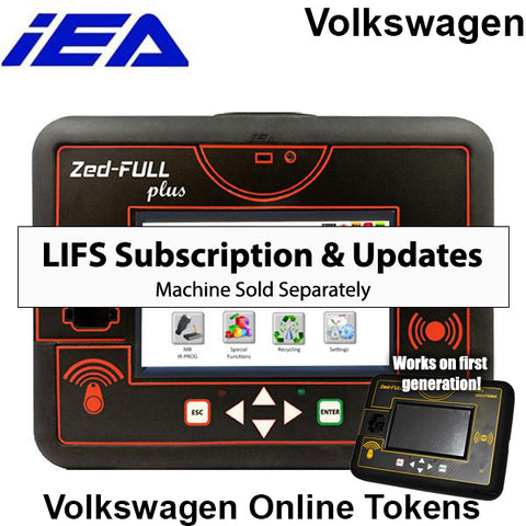 Zed-Full - Volkswagen Online Tokens - VAG CANBUS / VAG K-LINE / VAG UDS OBD ( machine sold separately )